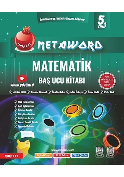 Nartest 5. Sınıf Metaword Matematik Maarif Modeli Soru Bankası Nartest Yayınları