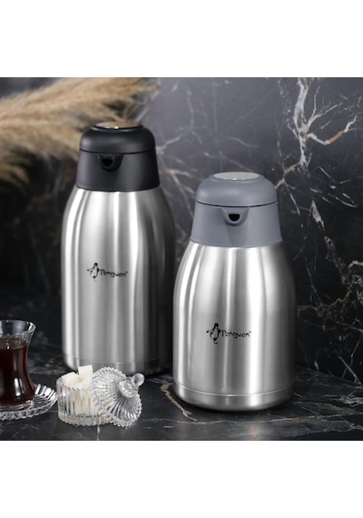 Png-1200 Xs Çift Katlı Çelik Çay Termosu 2 Lt. Inox