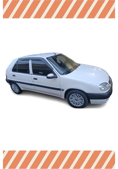 Citroen Saxo Tüm Modellerine Özel 4'lü Mügen Tip Cam Rüzgarlığı