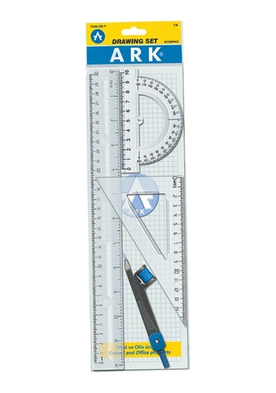 Ark Çizim Seti 30 Cm Cetvelli 4 Parça 025-9