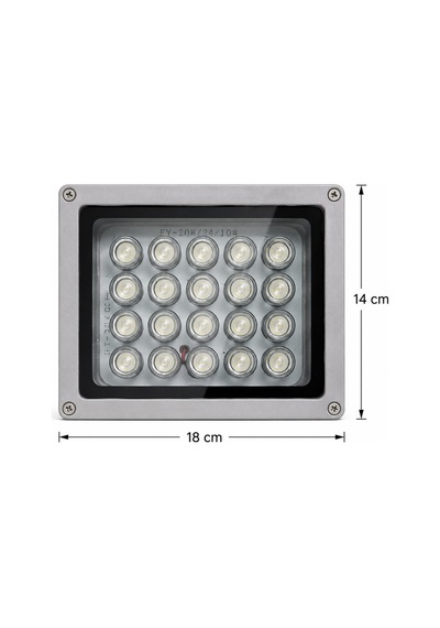 20w Led Bitki Yetiştirme Projektörü Grow Light Uv Lamba 10 Lensli - 180 140 Mm