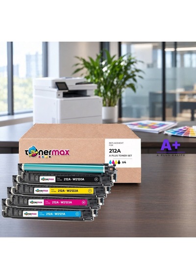 Hp 212a Cmyk Uyumlu Toner Seti A Plus / Color Laserjet Enterprise M554 / M555 / Mfp M578 / W2120a / W2121a / W2122a / W2123a