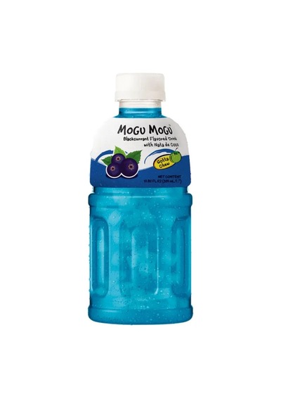 Mogu Mogu Blackcurrant Flavored Drink With Nata De Coco 320 ML