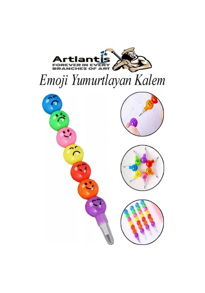 Emoji Yumurtlayan Kurşun Kalem 1 Adet Eğlenceli Hediyelik Kurşun Kalem Gülen Yüzlü Kurşun Kalem Karne Hediyesi Çok Renkli