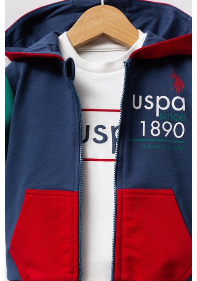 U.S. Polo Assn. U.s. Polo Assn Erkek Bebek Mavi Takım Usb2574-c-v1 Mavi