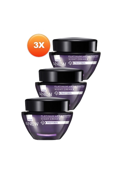 Avon Anew Platinum Lift & Tighten Gece Kremi 3 x 50 ML