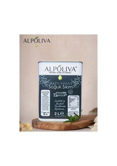 Erken Hasat Soğuk Sıkım Naturel Sızma Zeytinyağı 2 Litre Susamlık Bahçemizden Alpoliva