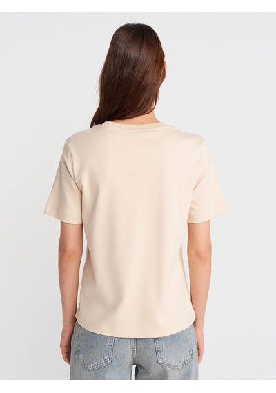 Dilvin 31763 Bisiklet Yaka T-shirt-taş Taş
