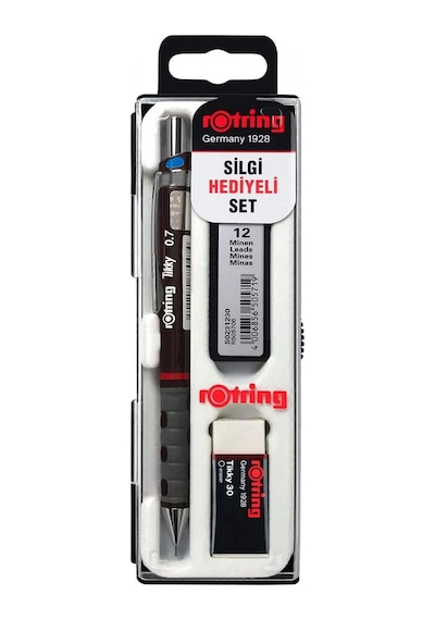 Rotring Okul Seti Tikky Versatil 0,7 Mm Bordo
