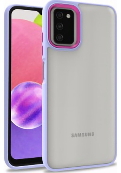 Samsung Galaxy Uyumlu A03S Renkli Kenarli Parlak Flora Kilif 547924934