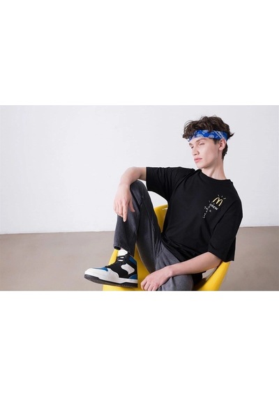 Startmore Unisex Mc Crew Cactus Jack Siyah Tshirt Siyah