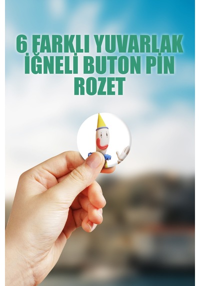 Kaufmo Tadc The Amazing Digital Circus Çanta Süsü Rozet İğneli Buton Rozet Seti 6 Adet Altılı