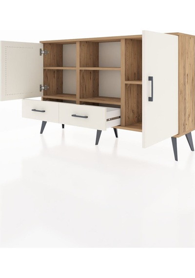 Arges Konsol 5 Raflı 2 Çekmeceli 3 Kapaklı 132x30x83 Çam-aytaşı/aytaşı Aytaşı/aytaşı Arges Konsol 5 Raflı 2 Çekmeceli 3 Kapaklı 132x30x83 Çam-aytaşı/aytaşı Aytaşı/aytaşı