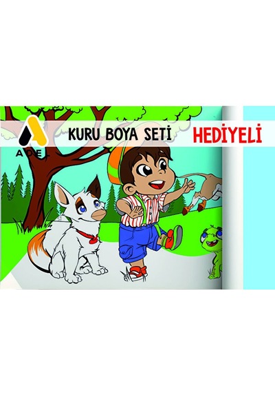 30x120 Boyama Rulosu Yaman Çiftlik Hayatı + Adel 12'li Kuru Boya