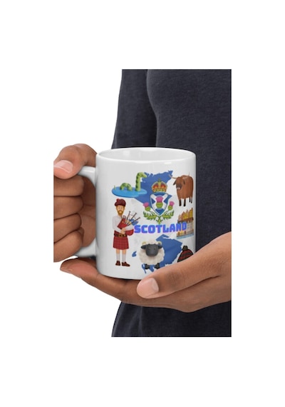 İskoçya Kupa Bardak 2 Adet Seyahat Hatıra Scotland Mug