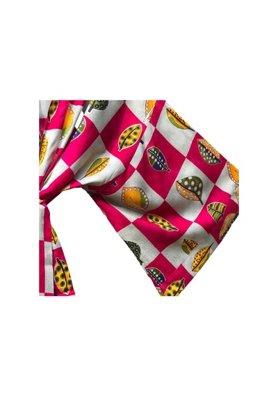 Lila Mare İthal Hint Kumaşlı Handmade İpek Viskon Özel Tasarım Kimono Renkli Renkli