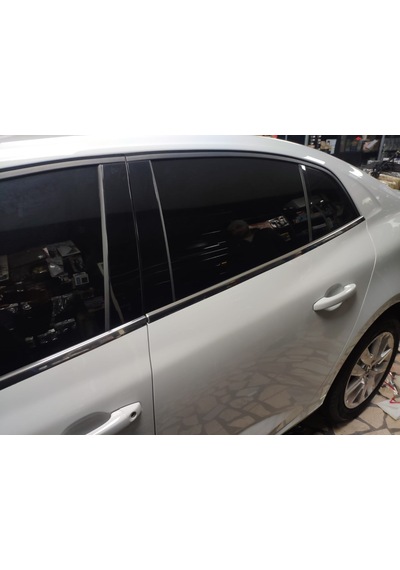 Renault Megan 4 Sedan Kasa Uyumlu Cam Alt Çıta Kromu