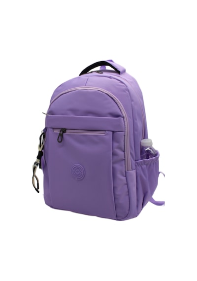Su Geçirmez Kumaştan Okul Çantası Unisex Mor Okul Sırt Çantası 2300 Lila