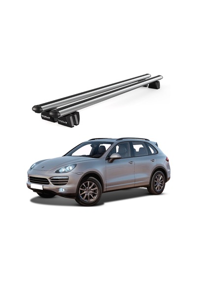 Pençe Porsche Cayenne 2010-2017 Uyumlu Gri Ara Atkı 135cm Port Bagaj Tavan Barı