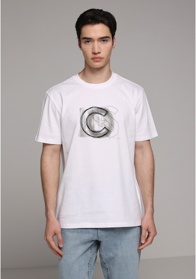 Colin's Colins Regular Fit Yuvarlak Yaka Düz Erkek Beyaz Kısa Kol Tişört Cl1081617 Q1.v2 Ofw
