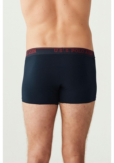 U.S. Polo Assn. U.s Polo Assn. 90005 Erkek Battal 3'lü Boxer-siyah&antrasit&lacivert Siyah