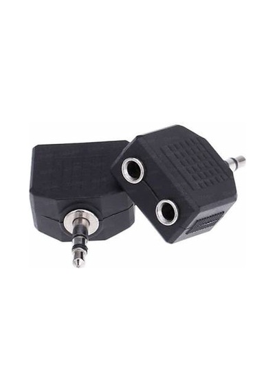 Stereo 2'Li 3.5Mm Kulaklık Çoğaltıcı Adaptör Aux Çoklayıcı