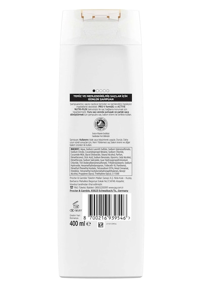 Pantene Şampuan Nem Yüklemesi 400 Ml