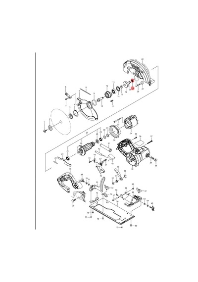 Makita HS7601 Rulman 606 Ürün Kodu 210028-2