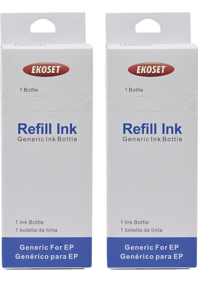 Ekoset Epson Workforce M100 M105 M200 Uyumlu Mürekkep 2X140 ML