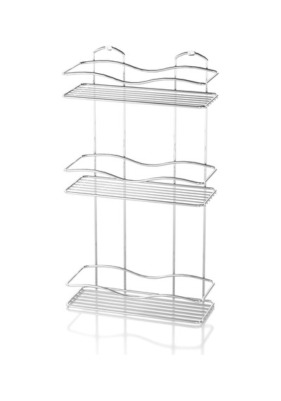Teknotel Üç Katlı Banyo Rafı Krom Bk013 Krom