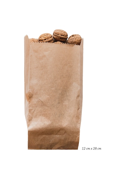 Çizgili Şamua Kraft Kese Kağıdı 40 G 10 KG 12 CM X 28 CM - 250 G lık