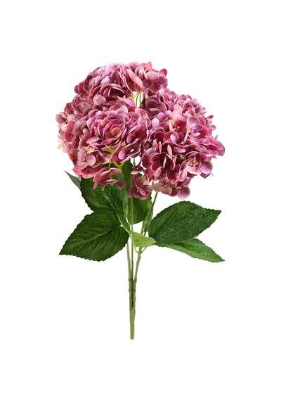 Yapay Ortanca Demeti Islak Dokulu Koyu Pembe 43 Cm Koyu - pembe