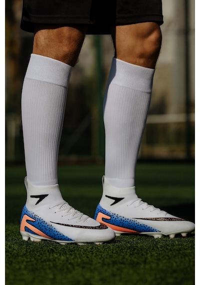 Çoraplı Krampon Futbol Ayakkabı Beyaz