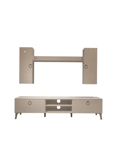Decoraktiv Eko 7 Mdf Dvd Gold Tv Ünitesi Tv Sehpası Beyaz