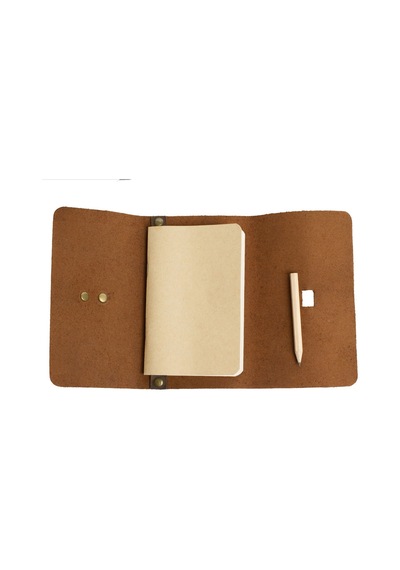 Milan Deri Küçük Defter Kum