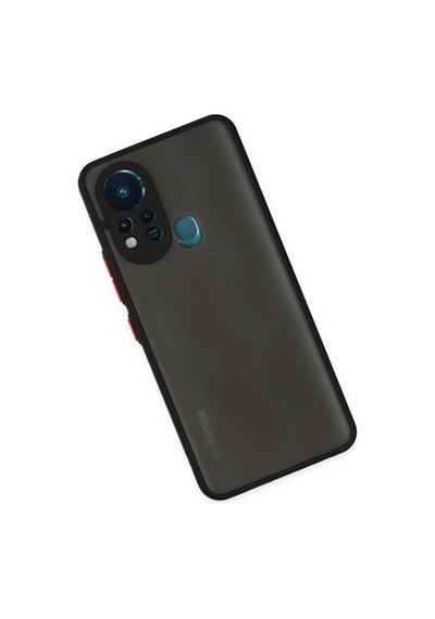 İnfinix Hot 11s Kılıf Montreal Silikon Kapak - Siyah Düz Renkli