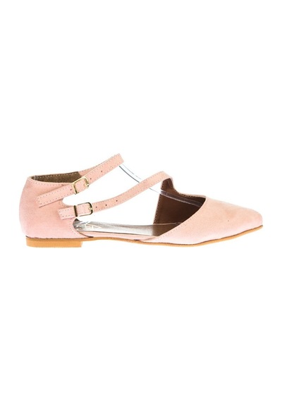 Fox Shoes Pudra Kadın Babet D726016902 Pudra