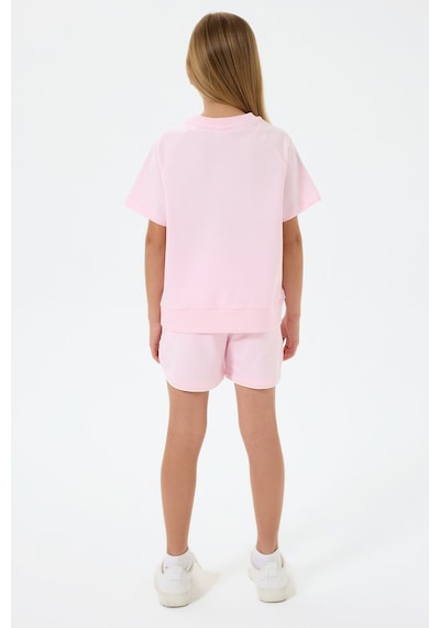 U.s. Polo Assn. Kız Çocuk Pembe Şort Takım Us2528-c-v2 Pembe