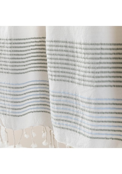Codruta %100 Pamuk Peştamal 90x170 Cm Ekru/mınt Ekru/mint
