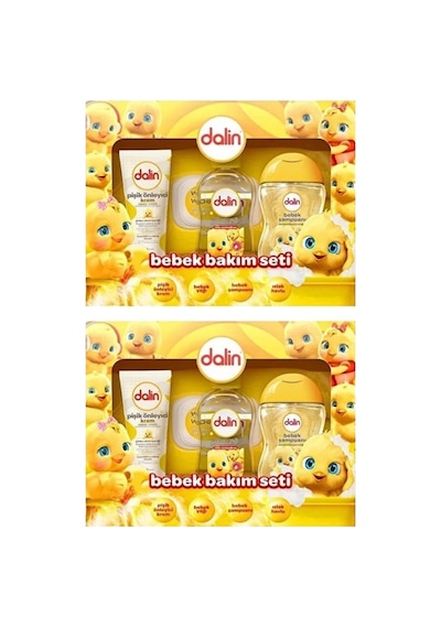 Bebek Bakım Seti 4 Parça Kutulu Yenidoğan X 2 Set