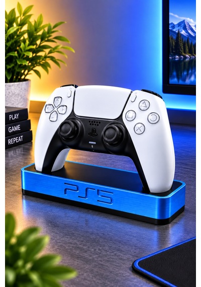 Ps5 Uyumlu Dualsense Kol Standı Joystick Gamepad Tutucu Masaüstü Düzenleyici Mavi