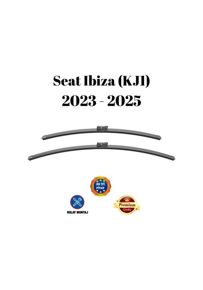 Seat Ibiza Kj1 2023 2024 2025 Uyumlu Araca Özel Ön Cam Muz Tipi Silecek Süpürgesi Takımı 65/40cm 2li Set Silbak