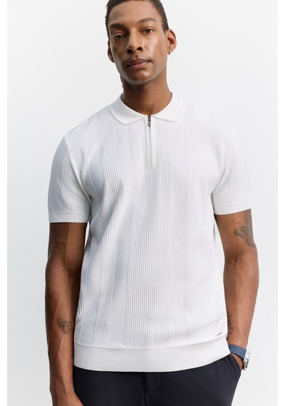 Avva Erkek Siyah Polo Yaka Fermuarlı Kolay Ütülenen Kırışmaz Regular Fit Triko T-shirt A62y5007 Ekru Avva Erkek Siyah Polo Yaka Fermuarlı Kolay Ütülenen Kırışmaz Regular Fit Triko T-shirt A62y5007 Ekru