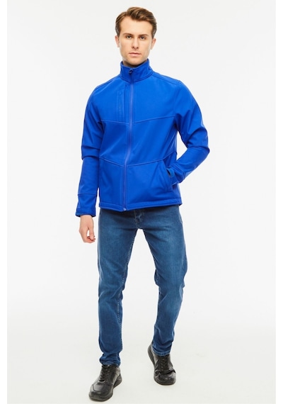 Uniprom Softshell Mont Içi Polarlı Su Ve Rüzgar Geçirmez Pro Model Mavi Erkek Mavi