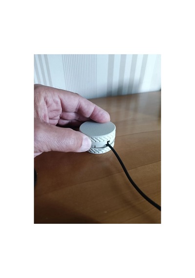 Alvera Yuvarlak Kablo Düzenleyici Şarj Ve Usb Kablo Sarıcı Lastik Desenli Kablo Toplayıcı Gri