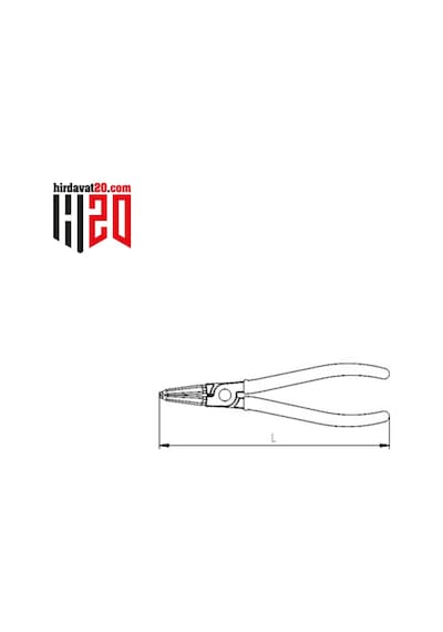 Izeltaş Iç Segman Pense Düz 180 Mm - 3321120180