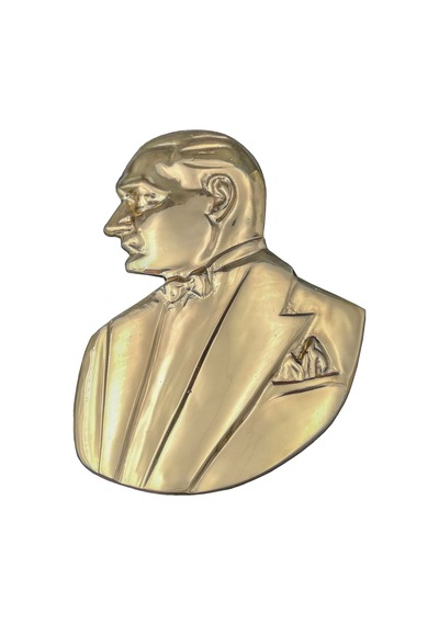 Pm Dizayn Pirinç Döküm Smokinli Atatürk Silueti