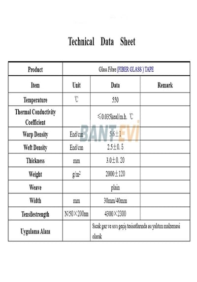 Egzoz Sargı Bandı 5cmx5mt Cam Elyaf Şerit Yanmaz Egzoz Bezi Yapışkansız (Boyanabilir)