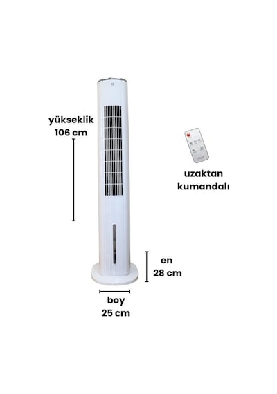 Vals Ec 60 Vtr Uzaktan Kumandalı Kule Tipi Vantilatör