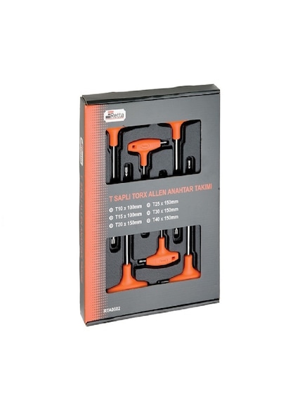 Ht- Retta T Saplı Torx Allen Takımı Seti 6 Parça